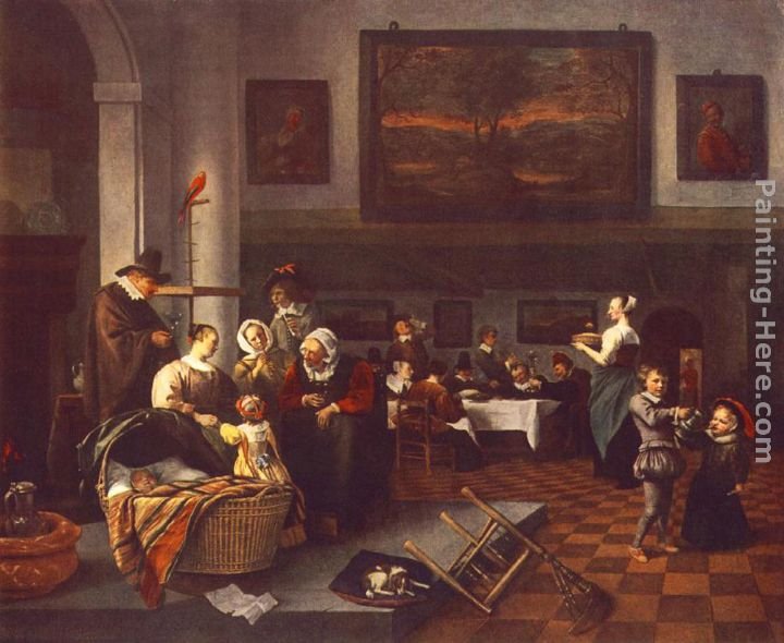 Jan Steen The Christening